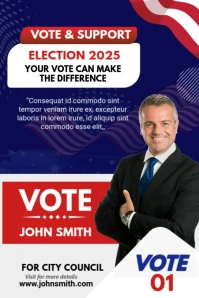 Purple Collage Political Election Flyer Template Tumblr Graphic Tumblr-Grafik