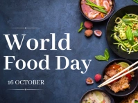 Purple Collage World Food Day  Presentation template
