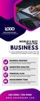 Purple Corporate Business Roll up Banner Stan template