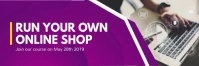 Purple Course Enrollment Email Header template