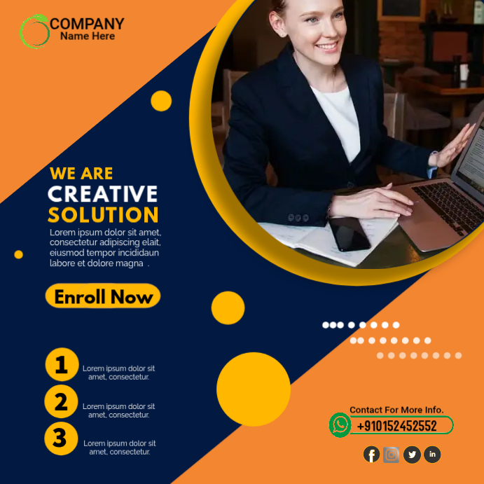 Purple Creative Business Solutions Instagram Post Template | PosterMyWall