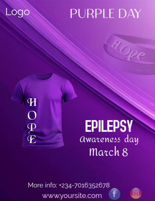 Purple Day Template PosterMyWall