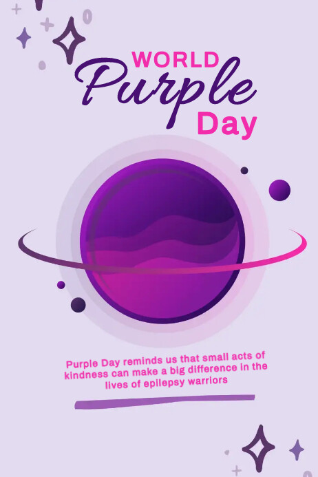 Purple Day Template | PosterMyWall