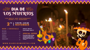 Viola Dia de los Muertos Celebration Display digitale Template