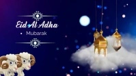 Purple digital video on Eid Adha Umbukiso Wedijithali (16:9) template
