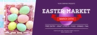 Purple Easter Market Facebook Cover Photo template