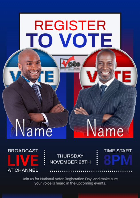 Purple Election Campaign Poster A4 Template | PosterMyWall