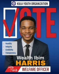 Purple Election Candidate Campaign Ads Instagram Portrait template