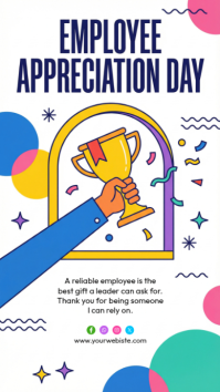 Purple Employee Appreciation Day Instagram Story template