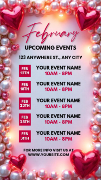 Purple Event Schedule Instagram Story template