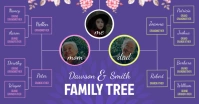 Purple Family Tree Facebook Image Obraz udostępniany na Facebooku template