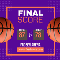 Basketball final score template | PosterMyWall