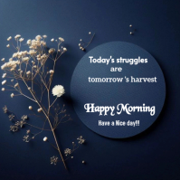 Purple Floral Motivational Message Logo 徽标 template