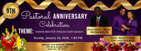 Purple Pastoral Anniversary Celebration Copertina Facebook Template