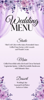Morado Wedding Menu 宣传卡 Template