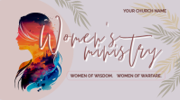 Purple Floral Women's Ministry Digital Display (16:9) template