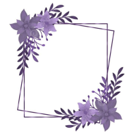 Purple frame invitation card template Instagram Post