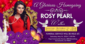 Purple Funeral Announcement Facebook Shared Image template