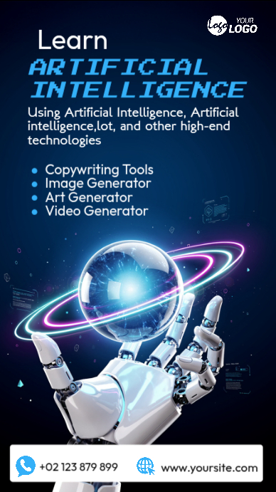 Artificial Intelligence Learning Template | PosterMyWall