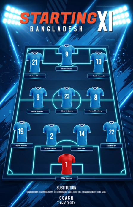 Pdf Purple Screen Purple Futuristic Bangladesh Football Starting Xi Poster Tabloid ...