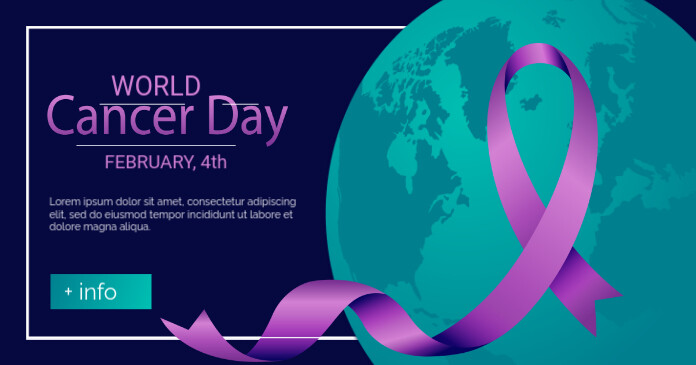 Purple Futuristic Breast Cancer Awareness Fac Template | PosterMyWall