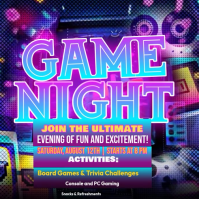 Viola Game Night Event Message Instagram Template