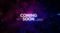 Purple Futuristic Coming Soon Digital Display (16:9) template