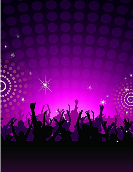 Purple Futuristic Concert  Flyer (us Letter) template