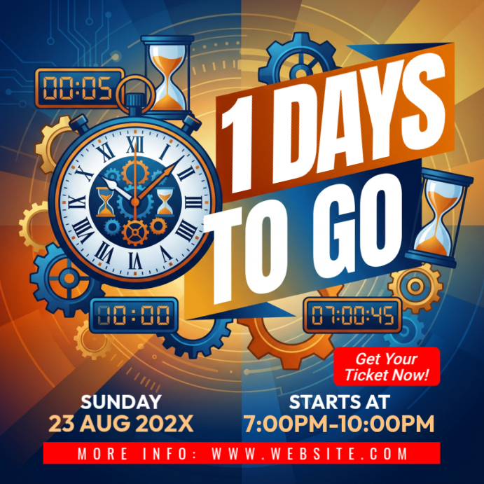 Countdown Event Instagram Ad Template | PosterMyWall