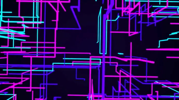 Purple Futuristic Dynamic Video Background  Digital Display (16:9) template