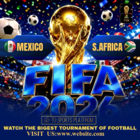 Purple Futuristic FIFA World Cup 2026 Instagram Post Video template