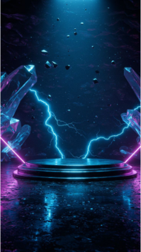 Purple Futuristic Energy Instagram Story Template