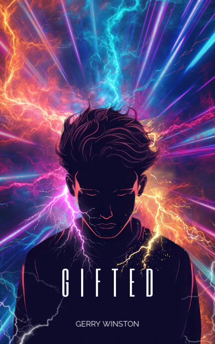 Purple Futuristic Gifted Kindle/book Covers template