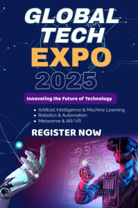 Grey Tech Expo Flyers Template | PosterMyWall