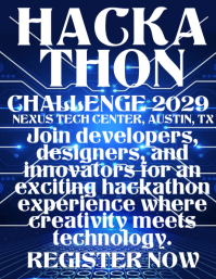 Purple Hackathon Event Flyers Template | PosterMyWall