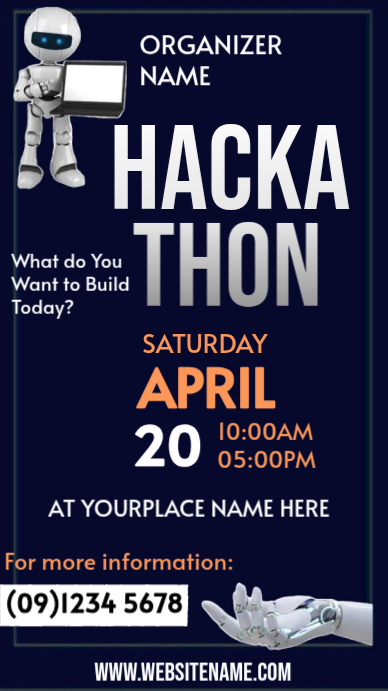 Plantilla de Purple Futuristic Hackathon Event Instagram Story ...