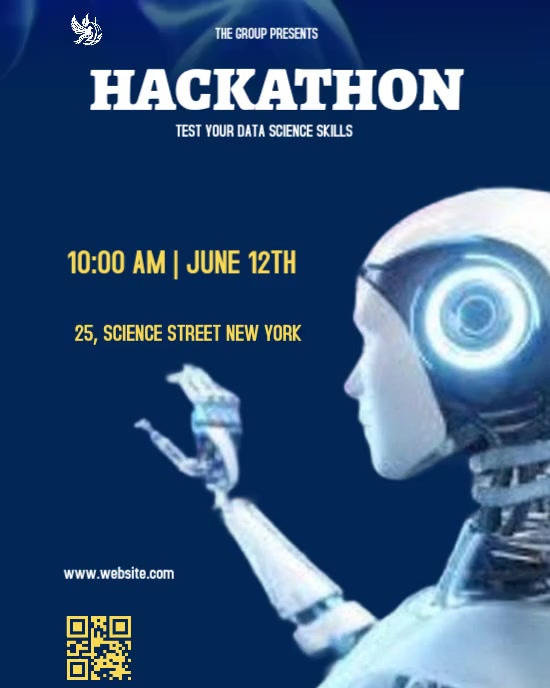 Copy of Purple Futuristic Hackathon Instagram Portrait Video | PosterMyWall