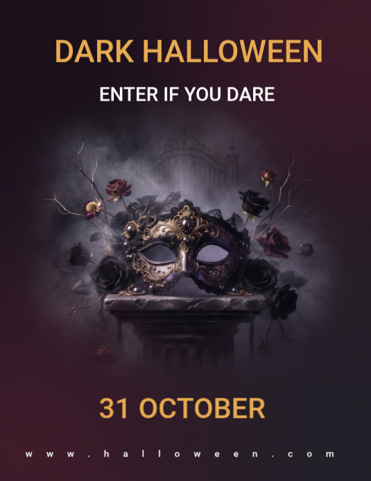 Purple Halloween Event Flyers Template | PosterMyWall