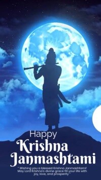 Violet Krishna Janmashtami Instagram Story Template