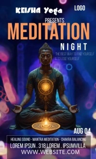 Purple Futuristic Meditation Night  Us Legal template