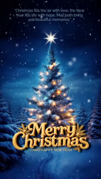 Morado Christmas Greeting Ekran reklamowy Template