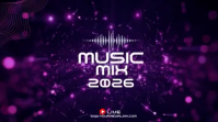 Purple Music Event Promotion Цифровой дисплей Template