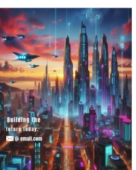 Purple Futuristic Neon Futuristic  Instagram Portrait template