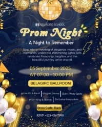 Purple Futuristic Prom Night Day Instagram Portrait template