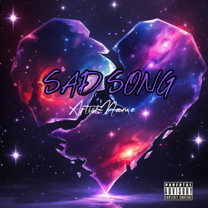 Sad Song Album Cover Template | PosterMyWall