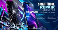 Пурпурный Smartphone Repair Services Facebook-annonce Template