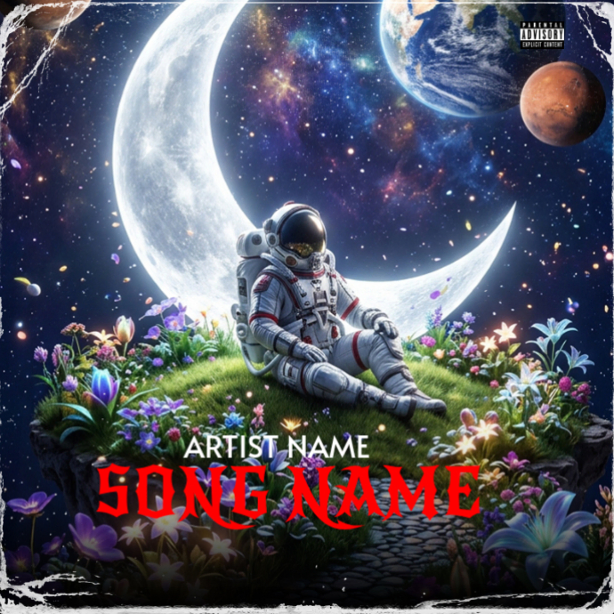 Space-themed Album Cover Template | PosterMyWall