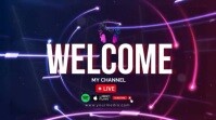 Purple Futuristic Thumbnail Digital Display (16:9) template