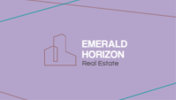 Ungu Real Estate Business Card Business Card Template - Page 1