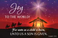紫色 Christmas Nativity Poster Template